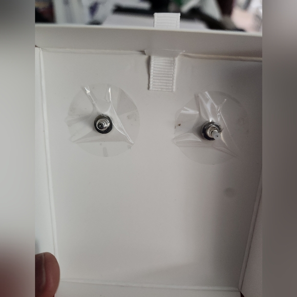 Piper K Artist Paint Palette Earrings Glass Stones & Real Wood - Picture 4 of 5